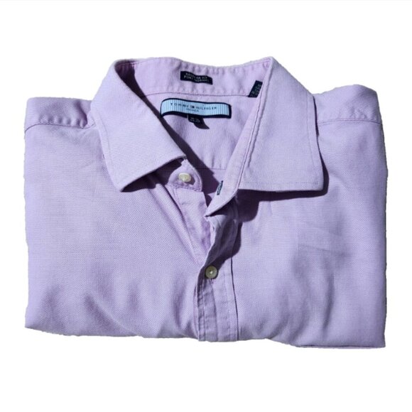 Tommy Hilfiger Ithaca Shirt Men's 2XL Size 18 1/2 Button Up Long Sleeve 34-35 - Picture 4 of 8